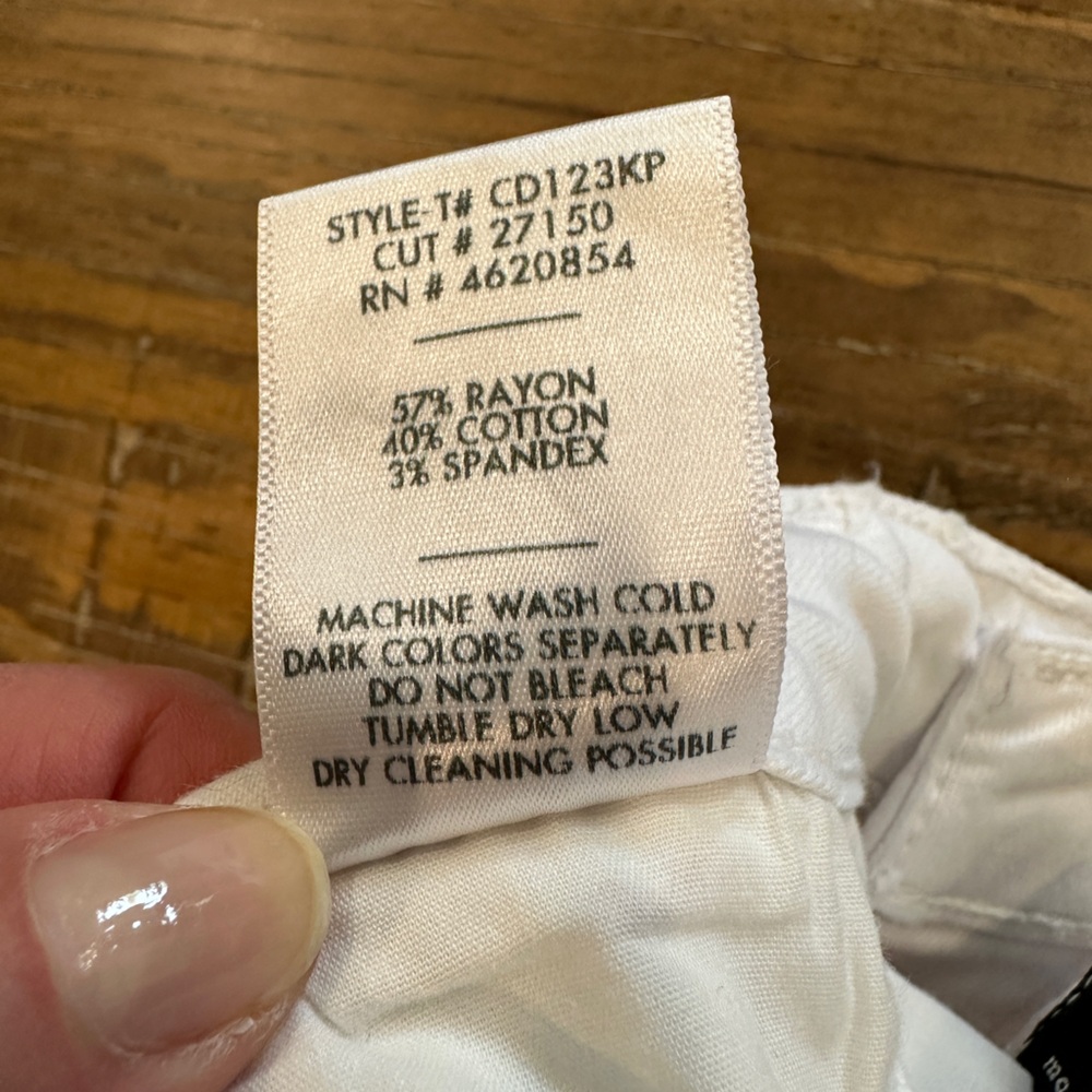 JUST BLACK Women’s M White Denim Mini Skirt - Picture 6 of 6
